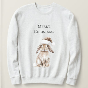 Cream Christmas Bunny Rabbit Sweatshirt