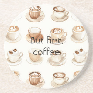 Cream Coffee Cups Coaster
