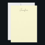 Cream color elegant modern minimalist plain name card<br><div class="desc">A perfect design that will work in business or in your private life. A simple,  minimalist,  perfect look. Just for you.</div>