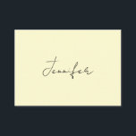 Cream color elegant modern minimalist plain name enclosure card<br><div class="desc">A perfect design that will work in business or in your private life. A simple,  minimalist,  perfect look. Just for you.</div>
