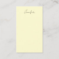 Cream color elegant modern minimalist plain name