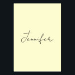 Cream color elegant modern minimalist plain name table number<br><div class="desc">A perfect design that will work in business or in your private life. A simple,  minimalist,  perfect look. Just for you.</div>