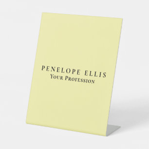 Cream Color Unique Original Classical Professional Pedestal Sign