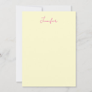 Cream colour elegant modern minimalist plain name card