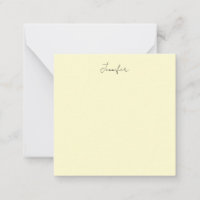 Cream colour elegant modern minimalist plain name