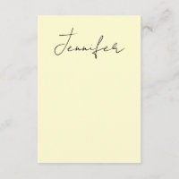 Cream colour elegant modern minimalist plain name