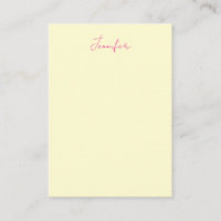 Cream colour elegant modern minimalist plain name