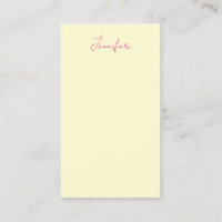 Cream colour elegant modern minimalist plain name