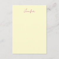Cream colour elegant modern minimalist plain name