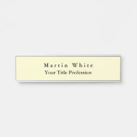 Cream Colour Plain Elegant Professional Modern