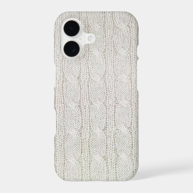 Cream Coloured Cable Knit Pattern  (Back)