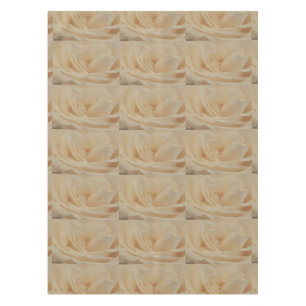 Cream Coloured Rose Closeup Tablecloth
