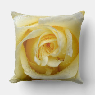 Cream coloured rose cushion