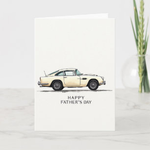 Cream Coupe Fathers Day Card