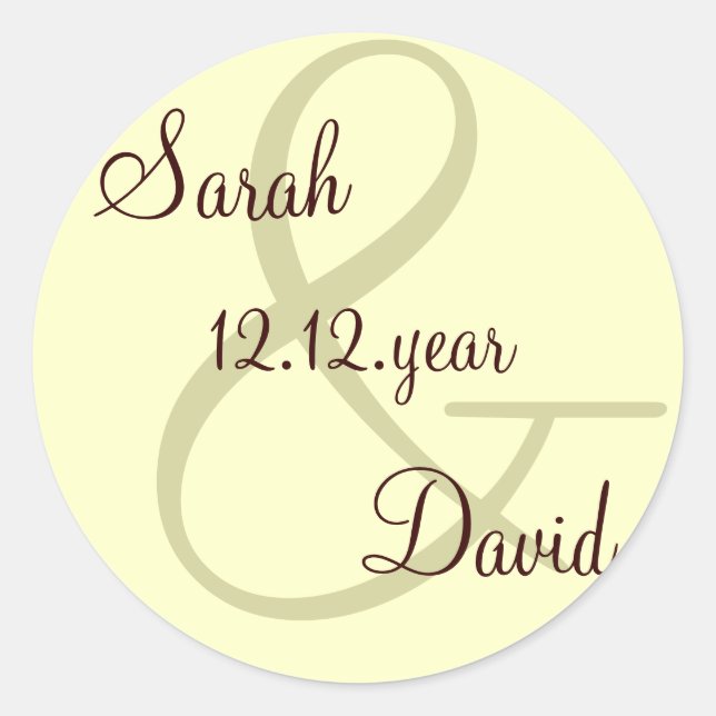 cream Custom Monogram label (Front)