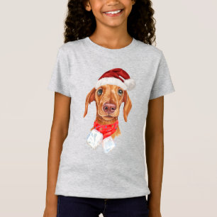 Cream Dachshund Dog Christmas Holiday T-Shirt