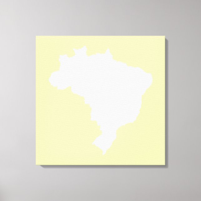 Cream Festive Brazil at Emporiomoffa Canvas Print (Front)