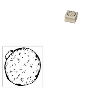Cream Filled Powdered Doughnut Doughnut Foodie Sta Rubber Stamp