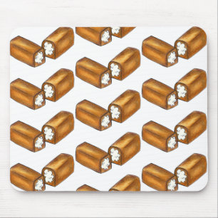 Cream Filled Snack Cake Junk Food Foodie Mouse Pad