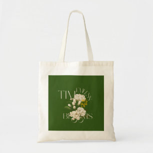Cream Floral Timeless Blooms Tote Bag