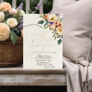 Cream Floral & Wreath Monogram - Cream