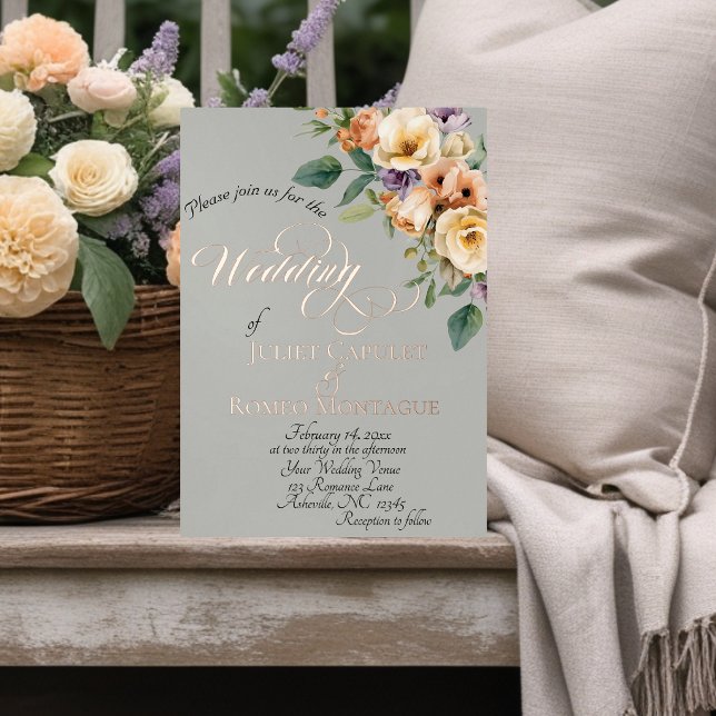 Cream Floral & Wreath Monogram - Sage (Creator Uploaded)