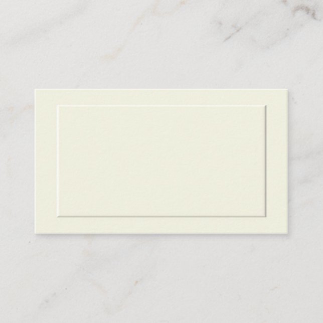 Cream Formal Place Cards (Front)