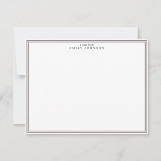 Cream Frame Note Card