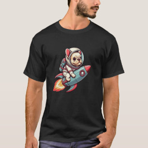 Cream French Bulldog Astronaut Mars Dog Lover T-Shirt
