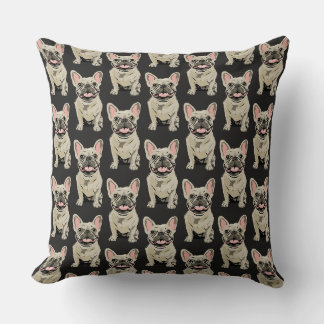 Cream French Bulldog Cushion