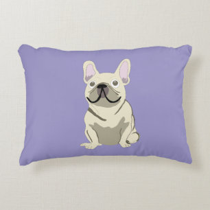 Cream French Bulldog,  Decorative Cushion