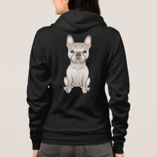 Cream French Bulldog / Frenchie Dog Sitting Hoodie