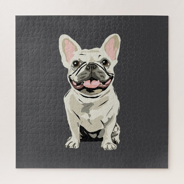 Cream French Bulldog, Jigsaw Puzzle (Vertical)