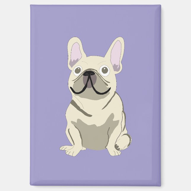 Cream French Bulldog,  Magnet (Front)