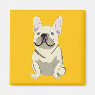 Cream French Bulldog Magnet