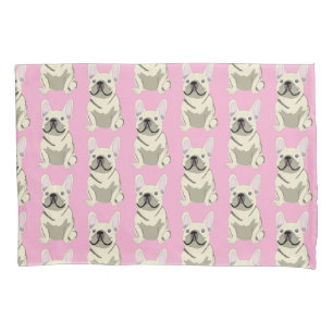 Cream French Bulldog Pillowcase