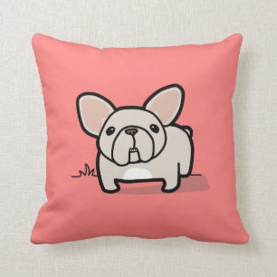 Cream Frenchie Cushion