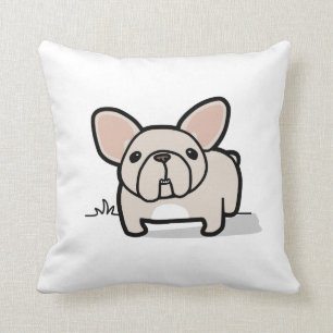 Cream Frenchie Cushion