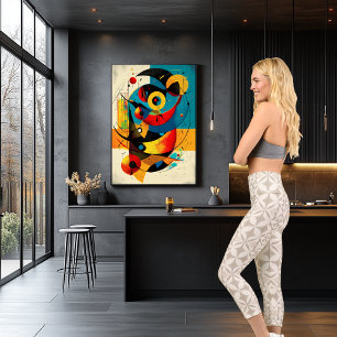 Cream Geometric Bloom – Elegant Neutral Pattern Capri Leggings