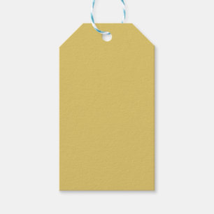 Cream Gold Solid Colour Gift Tags