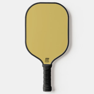 Cream Gold Solid Colour Pickleball Paddle