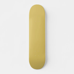 Cream Gold Solid Colour Skateboard