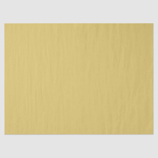 Cream Gold Solid Colour Tissue Paper (Front)