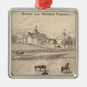 Cream Hill Stock Farm in Shoreham Vermont Metal Tree Decoration
