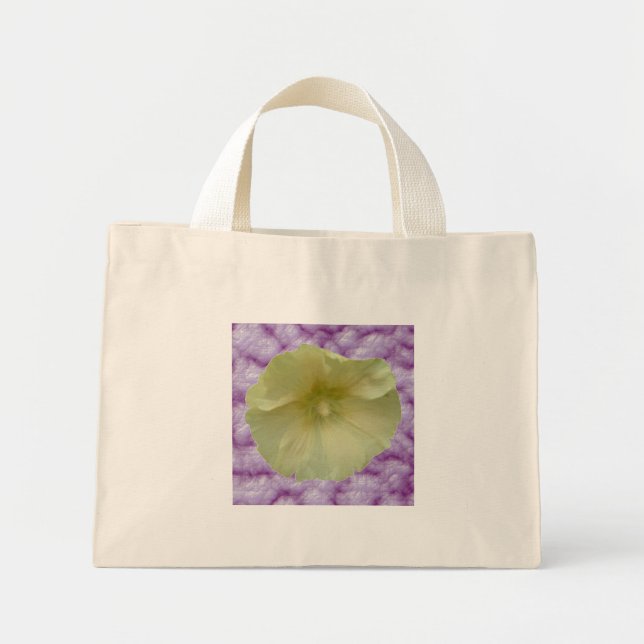 Cream Hollyhock Tote Bag (Front)