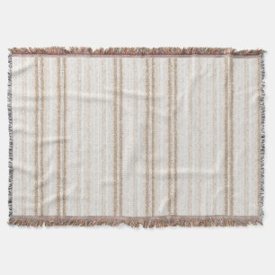 Cream Ivory Faux Lace Throw Blanket