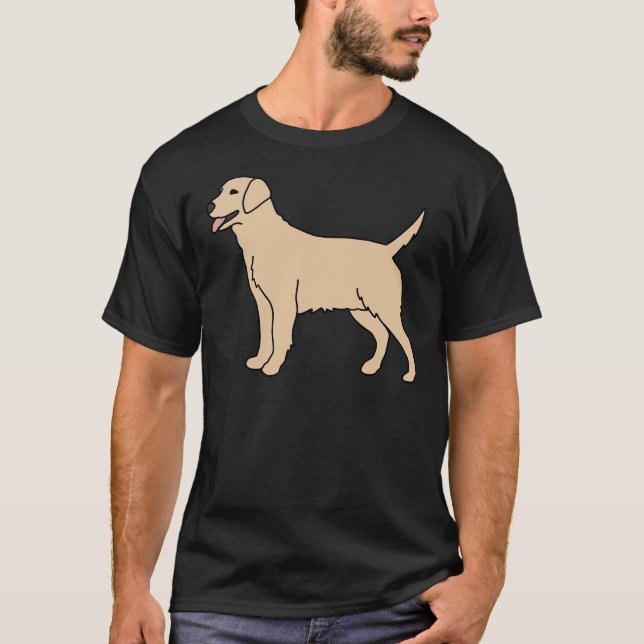 Cream Labrador Dog T-Shirt (Front)