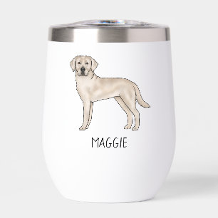 Cream Labrador Retriever Lab Dog Art Custom Name