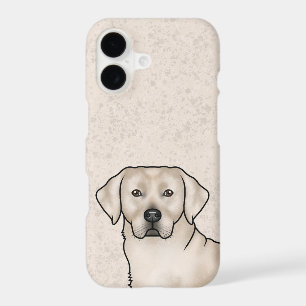 Cream Labrador Retriever Lab Dog Head Portrait
