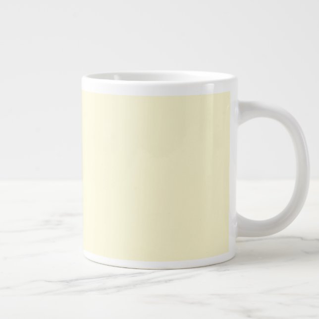 Cream Large Coffee Mug (Right)